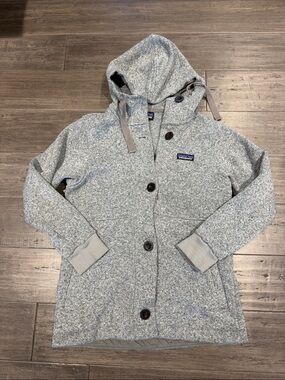 Patagonia Heather Gray Hooded Pea Coat